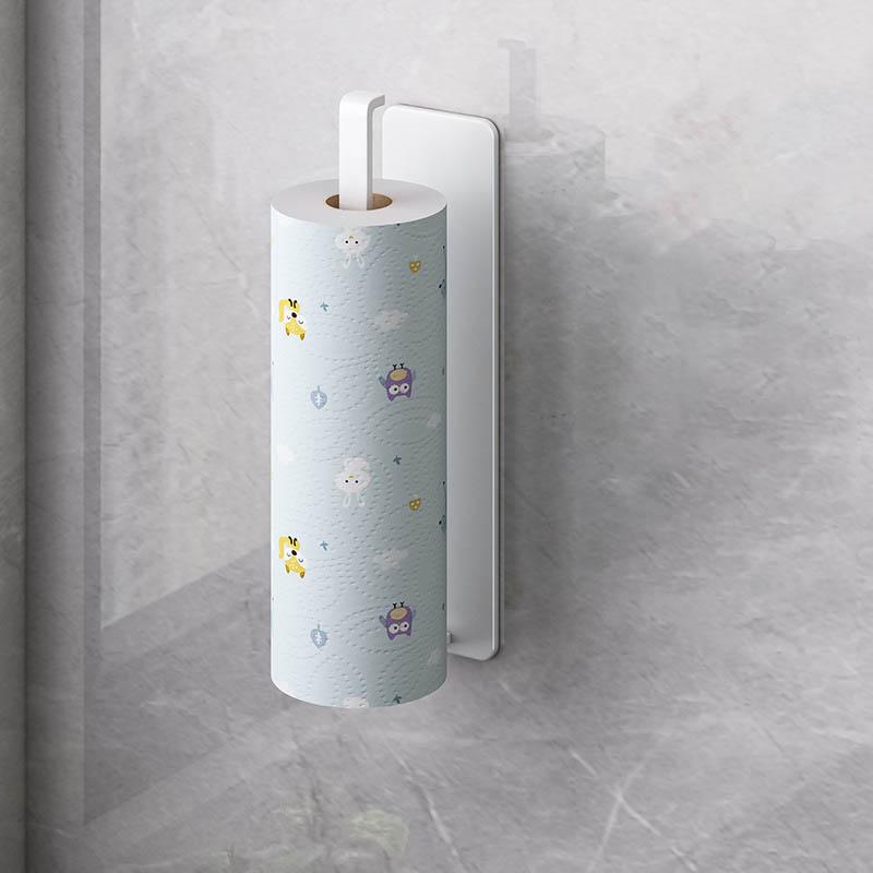 

No Drilling Wall Mounted Kitchen Tissue Holder Storage Shelf for Paper Towel Bathroom Organizer Shampoo Towel Holder Wall Mount белый