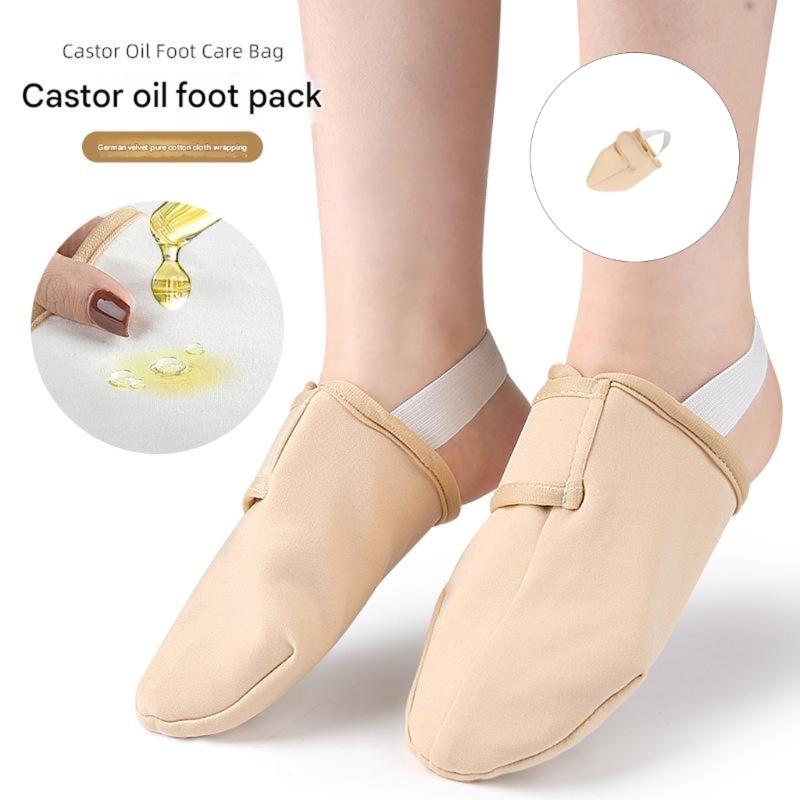 Foot Care Sleeve Infused with Castors Oil Reusable Design Sustainable Hydrations Therapy Breathable Fabric