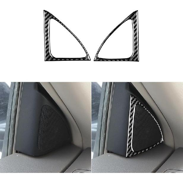 Real Premium Carbon Fiber Car Center Console Gear Shifter Transmission Panel Cover Sticker Auto Interior Accessories Compatible with Toyota Corolla