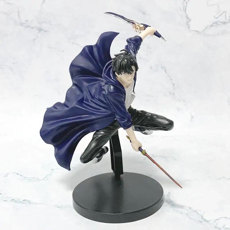 Solo Leveling Season 2 Arise from the Shadow 18cm Cheng Xiaoy Figure Sung Jin-Woo Battle Anime Ornaments PVC Dolls Combat Model