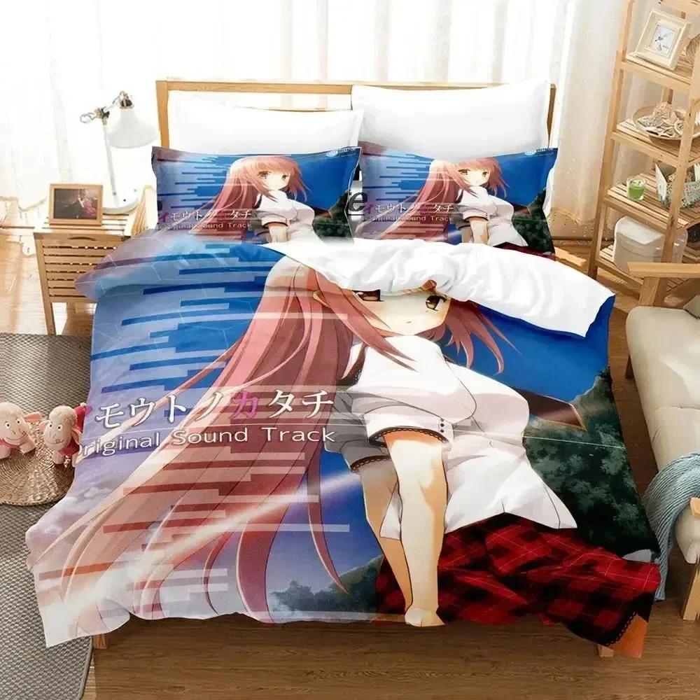 

3D Print Angel Beats Bedding Set Printed With Pillowcase Bed Duvet Cover Soft Queen King Size Bedclothes Home Boys Adult 70x133cm 2pcs
