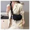 Korean Bag Women 2025 New All-matching Round Bubble Pleated Cross-body