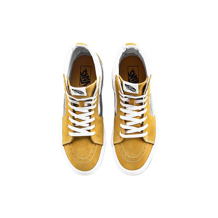 Vans SK8 HI White Yellow Unisex 'White Yellow' (Unisex) Skate Shoes VN0A4BV622L