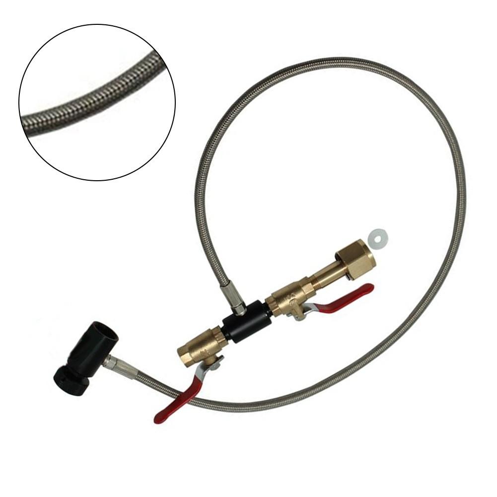 

Fill Station Tank Bottle Refill Filler Dual Valve Lever 32 Hose