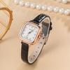Women's Wrist Quartz Watch, PU Leather Band Square Watch Dial, Fashionable And Versatile,Deal Gift For Holidays