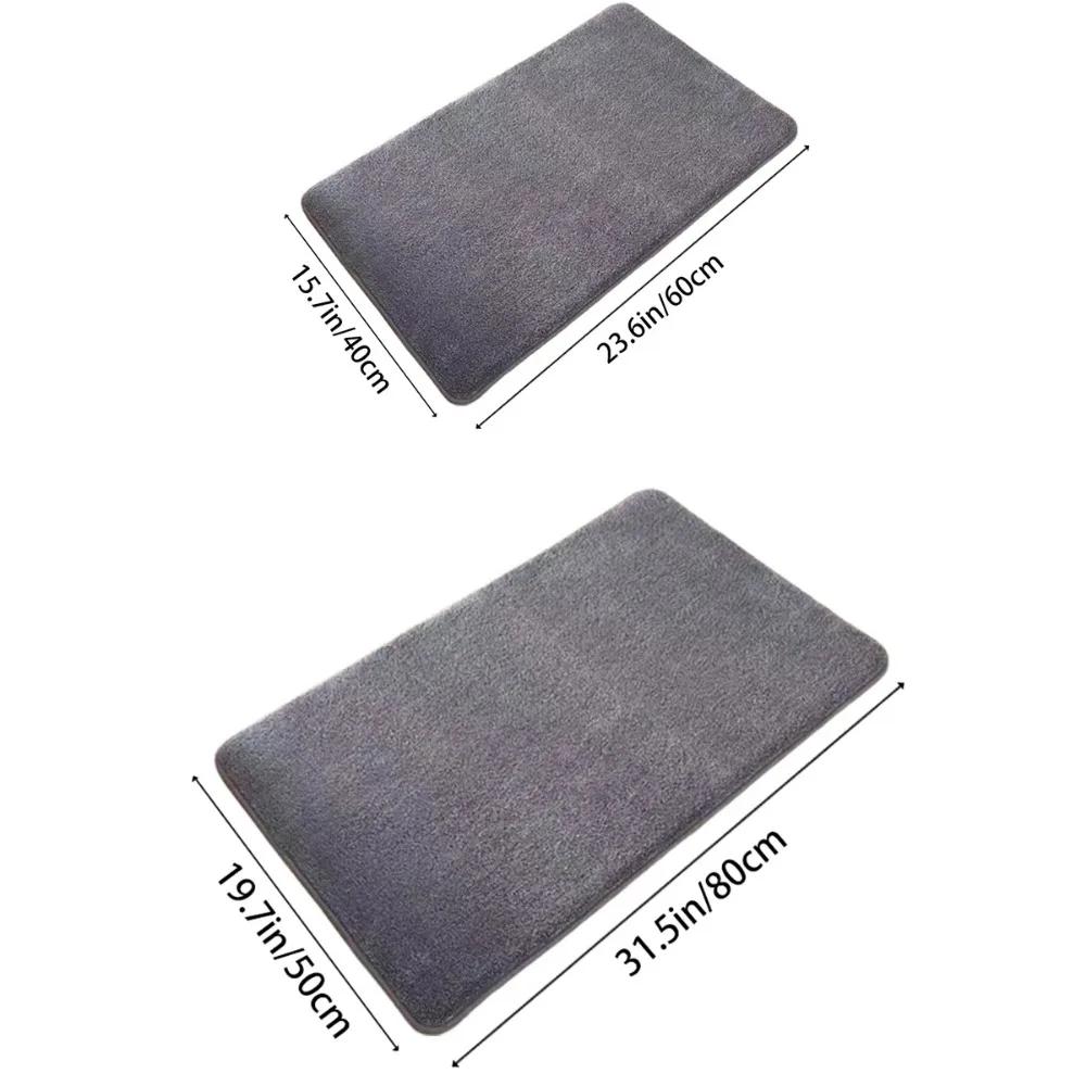 Memory Foam Badezimmerteppich Ultraweicher Rutschfester Badematte Wasserabsorbierender Badeteppich Duschmatte Badezimmerboden Fußmatte