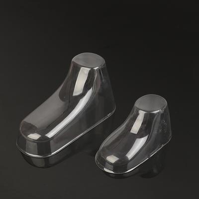 10 pezzi di supporto per scarpette da bambino in PVC trasparente, piedini in plastica, stampo per scarpe da bambino, barella per calzini, espositore
