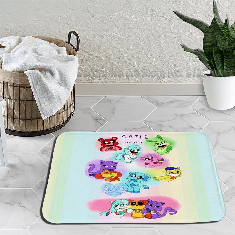Gülümseyen Yaratık Zemin Banyo Paspas Catnap Dogday Kaymaz Halı Plaj Paspas Yatak Odası Mutfak Mat Hoş Geldiniz Ev Halı