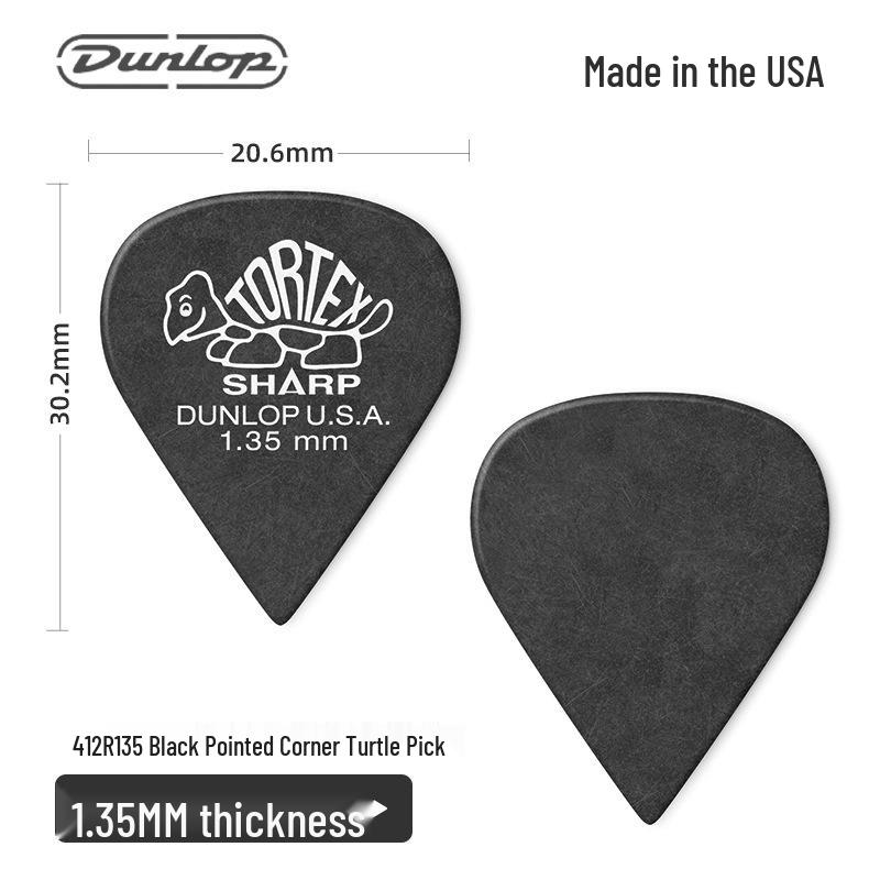 Dunlop Tortex 412R Small Turtle Electric Guitar Pick No specifications