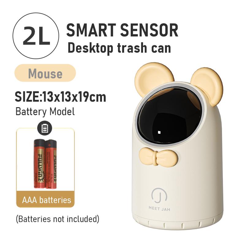 Luxus 2l Wenig Bin Smart Sensor Desktop Mülleimer Nette Mini Müll Bins Badezimmer Wc Automatische Sensor Tisch Papierkorb