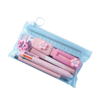 Durable 7-in-1 Stationery Set Portable Kit Ballpoint Pen Eternal Pencil School Prize