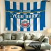 Benutzerdefinierte Name FC Hansa Rostock Gedruckte Wandteppich – Wandbehang für Schlafzimmer, Studentenwohnheime und Heimdekoration