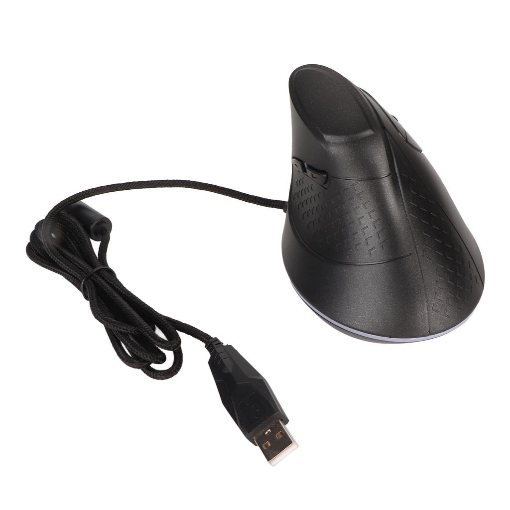 Vertical Mouse 7 Programmable Buttons RGB 11 Lighting Modes Adjustable DPI Wired Ergonomic Vertical Mouse for Game