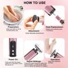 Electric Foot Callus Remover 2 In 1 Nail Foot File Pedicure Tool Rechargeable Wireless Powerful Foot Scrubber Dead Skin Remover