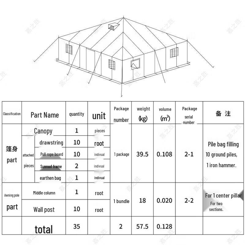 Jiazhisheng 81 Class Outdoor Field Tent