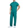 Men's Comfortable And Casual Solid Color Short Sleeved Pants Protective Suit Set