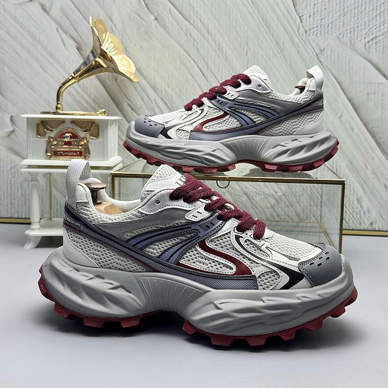 

Fashion Men s Casual Sports Shoes Autumn 2025 Comfortable Non Slip Breathable Outdoor Sports Shoes Retro Platform Fashion Running Shoes 44