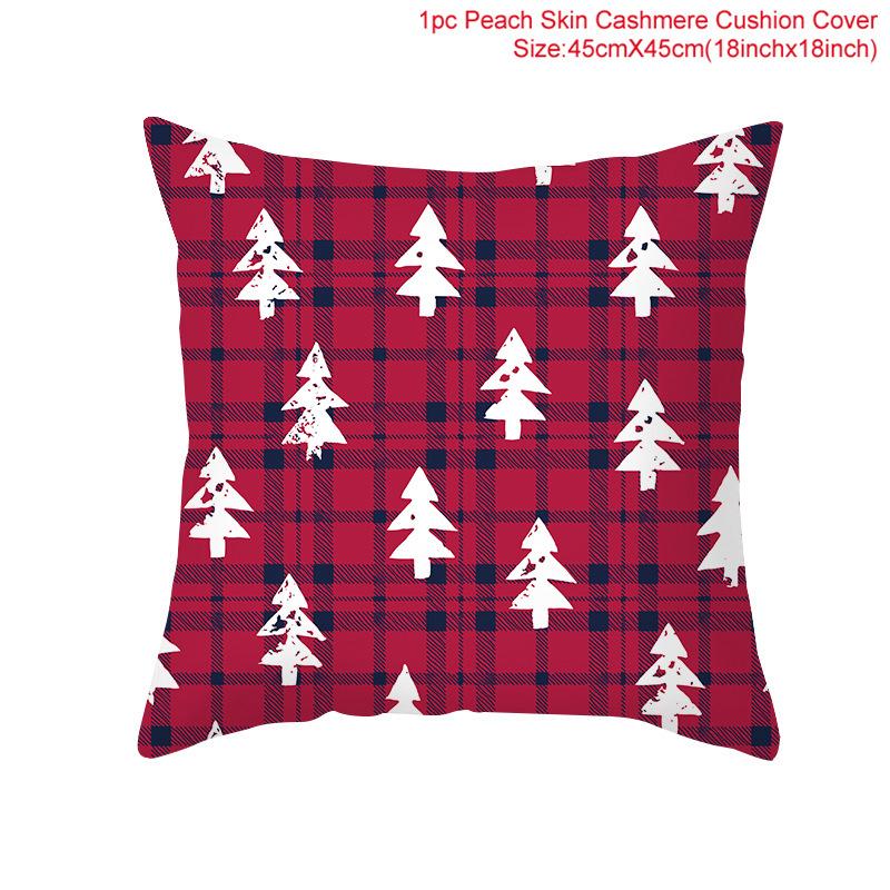 Christmas Cushion Cover  Decoration Home Santa  Decorations  Gift Navidad Happy New Year 2022