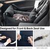 Dog Car Seat Thicken Cushion Pet Supplies Comfortable Travel Carrier Bed gray