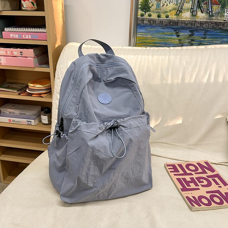 New Backpack Nylon Women's Large Capacity Computer Bag Female College Student Simple Backpack Male High School Student Schoolbag