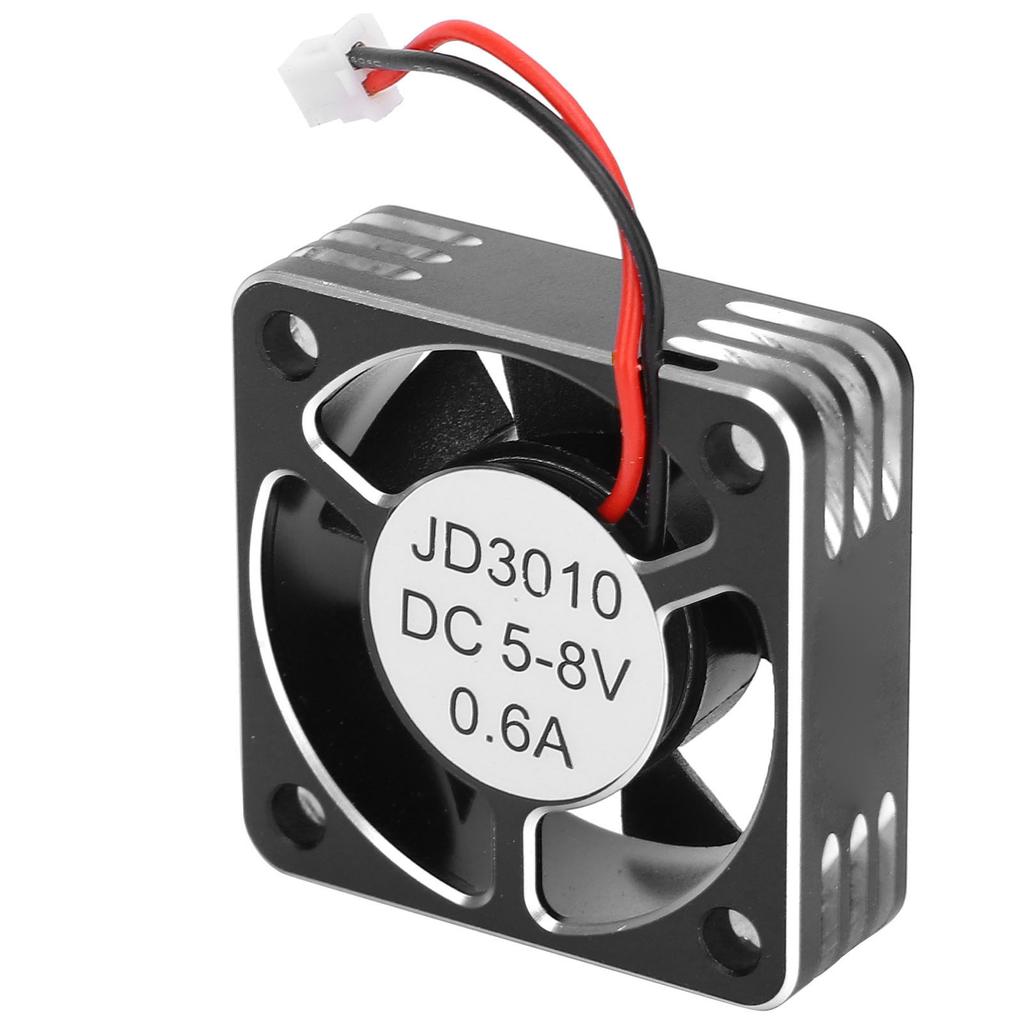 SURPASSHOBBY Electric Motor Cooling Fan 30x30mm 28000RPM 58V Fit for 1 10 1 12 1 8 RC Car(Black Silver )