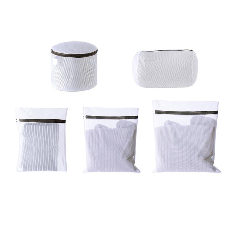 

5 Sets Of Fine Mesh Clothes Washing Bag, Suitable For Underwear, Sweaters, Bras, Household Anti-Deformation Special Laundry Bag белый