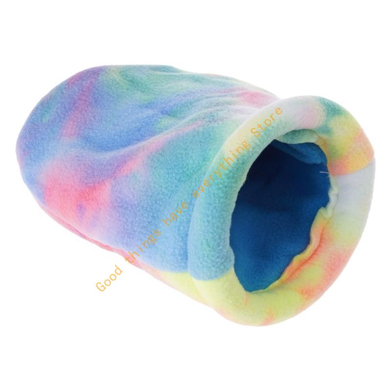 Rainbow Sleep Cage Nest for Guinea Pigs Chinchillas Sleep Cage Small Animals Rainbow Warm Bed House Nest Accessories 55KF