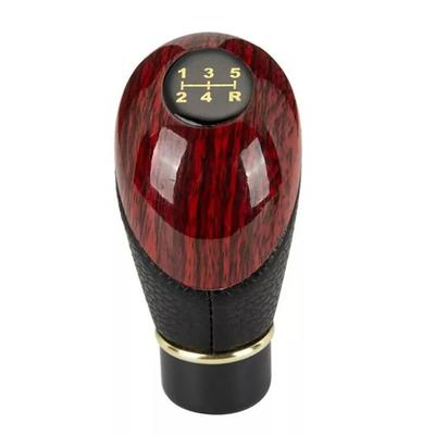 Replacement Shift Knob 5 Speed Shift Knob Gear Shifter PU Material High Strength Performance ABS Material Direct Installation