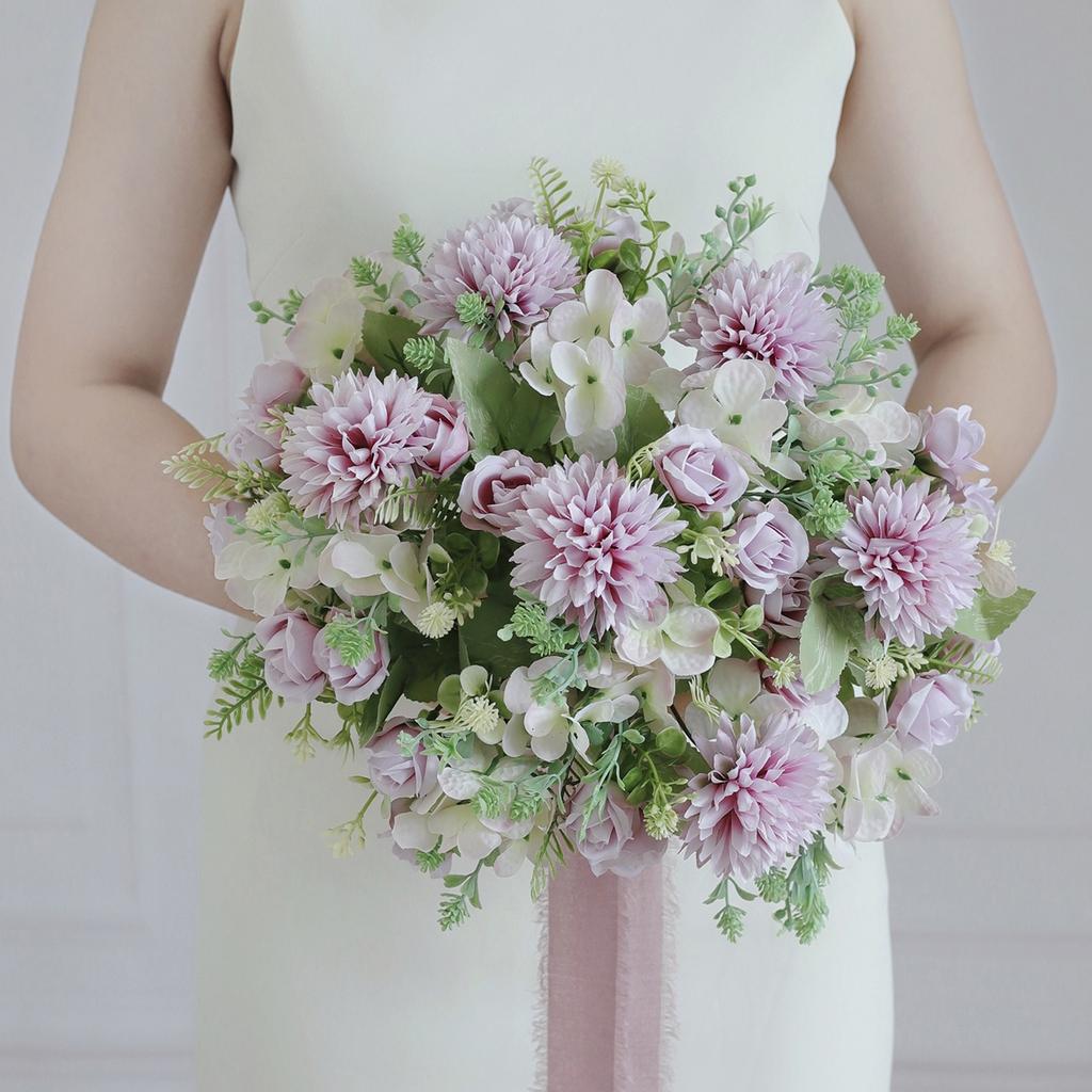 Künstliche Blumen Seidenrose Hausvase Tisch Bonsai Festival Party Garten Außen Hochzeit Brautstrauß DIY Geschenkbox Dekoration