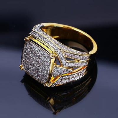 Anello di fidanzamento da sposa con strass brillanti per uomo e donna