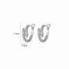 Korean Light Luxury Zircon Snake Earrings - Elegant High-End Studs for Women