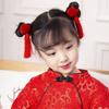 Ball Red New Year Festival Hairpins Chinese Hanfu Hair Clips Children Barrettes Duckbill Clips