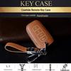 Hyundai Smart Key Cowhide Lanyard Case for Sonata, IX35, Tucson, Elantra, Yuedong, Santa Fe