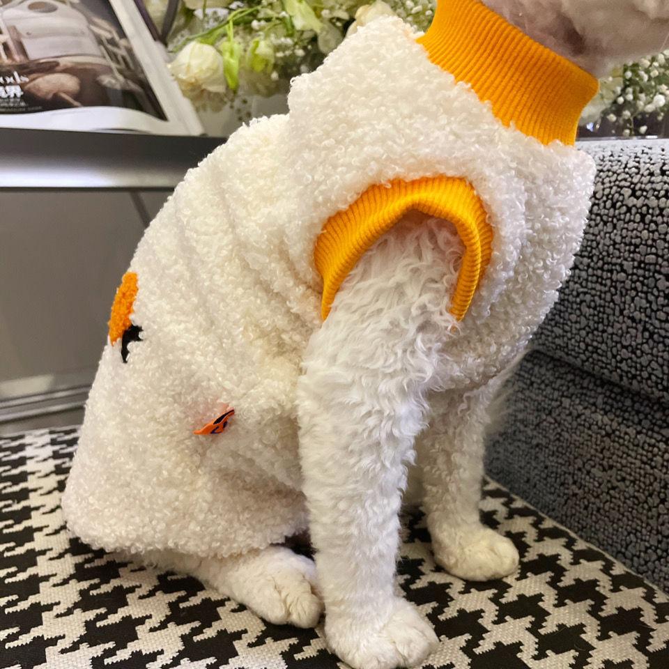 Sphinx Hairless Cat German Pet Cat Dog Autumn/Winter Warm Velvet Clothes High/Short Feet Universal