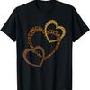 Herzen Liebe Leopard Gepard Shirt Damen Tierdruck Hartes T-Shirt