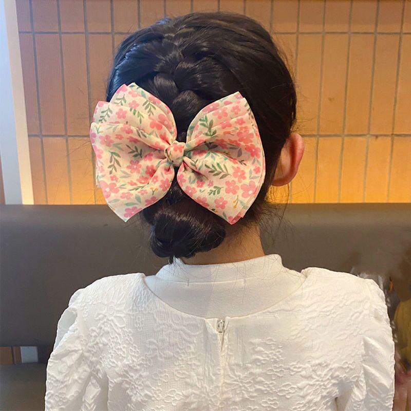 Pink Sweet Girl Side Clip Bangs Ponytail Headwear