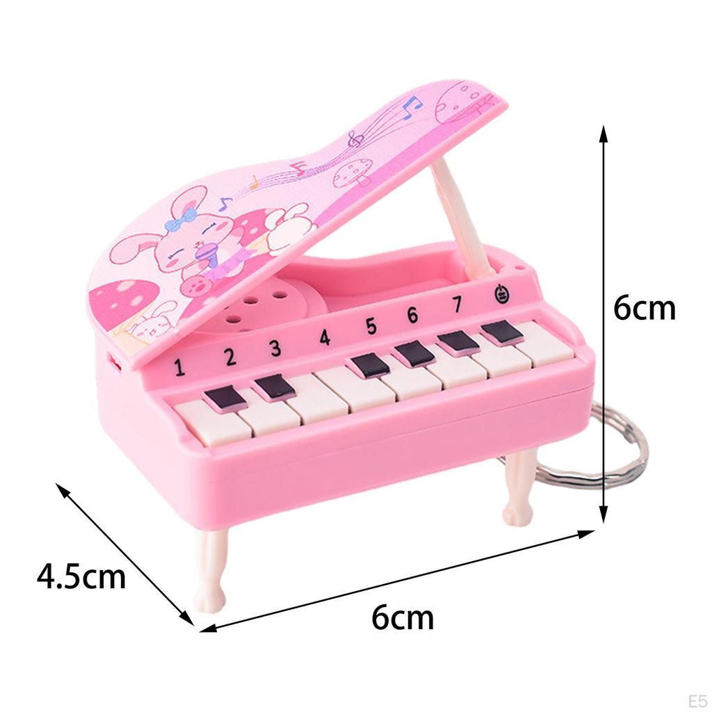 Handheld Music Piano Toy Keychains Mini Small Keychain Instrument for