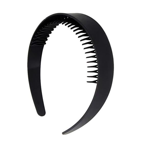 Hair Hoop Extra Wide Thick Headband with Non-slip Teeth Vintage Style Strong Grip Hairband Office Hair Accessory