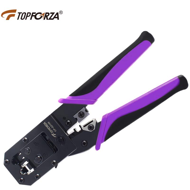 TOPFORZA CP-3211R Ratchet Network Crimping Pliers