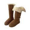 Soft leather version~ Two wear snow boots for women 2025 new winter thick-soled velvet thickened boots warm snow cotton