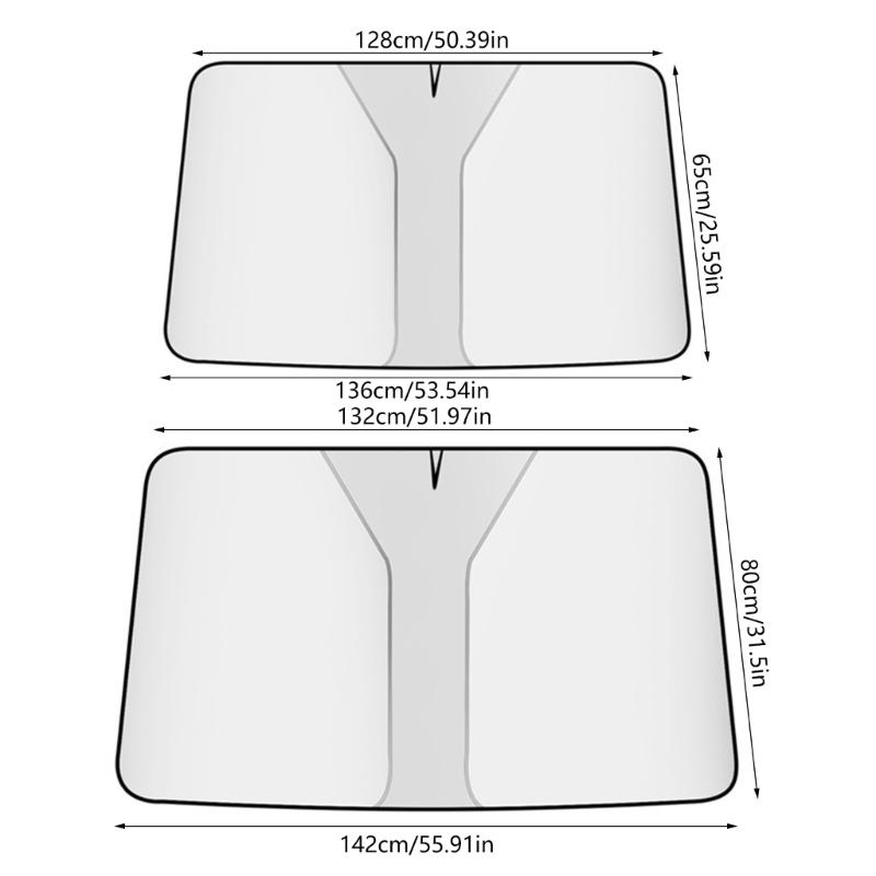 Car Sunvisor Heat Insulation Sunshade Foldable Sun Shade for Car SUV Sunlight Blocker Window Sun Shade