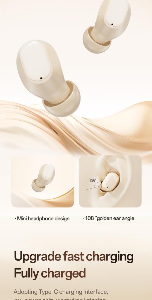 M150 Mini Noise-Cancelling Invisible Bluetooth Earbuds - Cute, Comfortable, and Truly Painless Long-Wear In-Ear Design