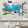 3D Graffiti Tapete Street Graffiti Weiße Ziegelwand Wandbilder Wohnzimmer Schlafzimmer Bar Restaurant Graffiti Wandbild