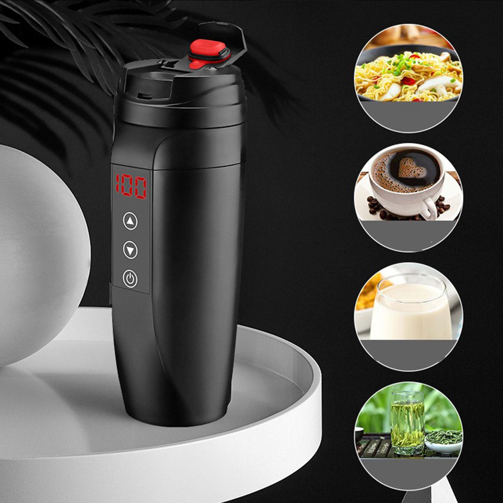 

Портативный автомобильный электрический чайник с защитой от протечек и сенсорной панелью Smart Touch 21x7 см 24v