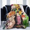Joseph Joestar Kujo Jotaro Dio Fleece Throw Blankets Bizarre Adventure Blanket for Bed Outdoor Lightweight Bedroom Quilt