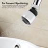 1 Stück 360 Grad Verstellbarer Wasserhahn Sprudler Filter Wassersparender Wasserhahn Belüfter für Küche Badezimmer