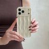Fine hole three-dimensional wavy pattern, suitable for iPhone17Pro max Apple 16 mobile phone case 14/15 simple solid color case