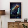 Cute Space Astronaut Capybara Portrait Poster Print Canvas Painting Funny Animal Wall Art For Kid Bedroom Home Decoration