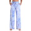 Women's Fashion Casual Print Elastic Waist Home Workout Sweatpants Straight Leg Pants