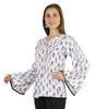 Moomaya Printed Top Full Sleeve Pleated Rayon Kurta Short Tunic Summer Blouse For